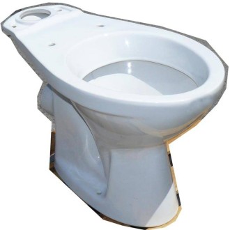 Cuvette WC céramique blanche, sortie horizontale 