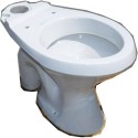 Cuvette WC blanche céramique Idéal standard, sortie verticale