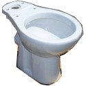 Cuvette WC blanche céramique Sangra, sortie horizontale