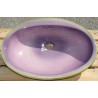 Vasque dégradé violet à encastrer - 56x40 cm 