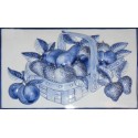 Décor carrelage bleu fruits 20x30 Prime Ceramiche - La pièce