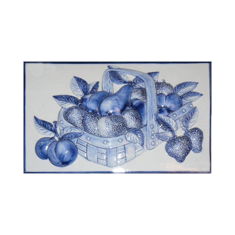 Décor carrelage Frutteto bleu 20x30 Prime Ceramiche - La pièce 