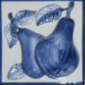 Décor carrelage bleu poire 10x10 Prime Ceramiche - La pièce