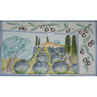 Décor carrelage Aix bleu 20x30 Prime Ceramiche - La pièce 