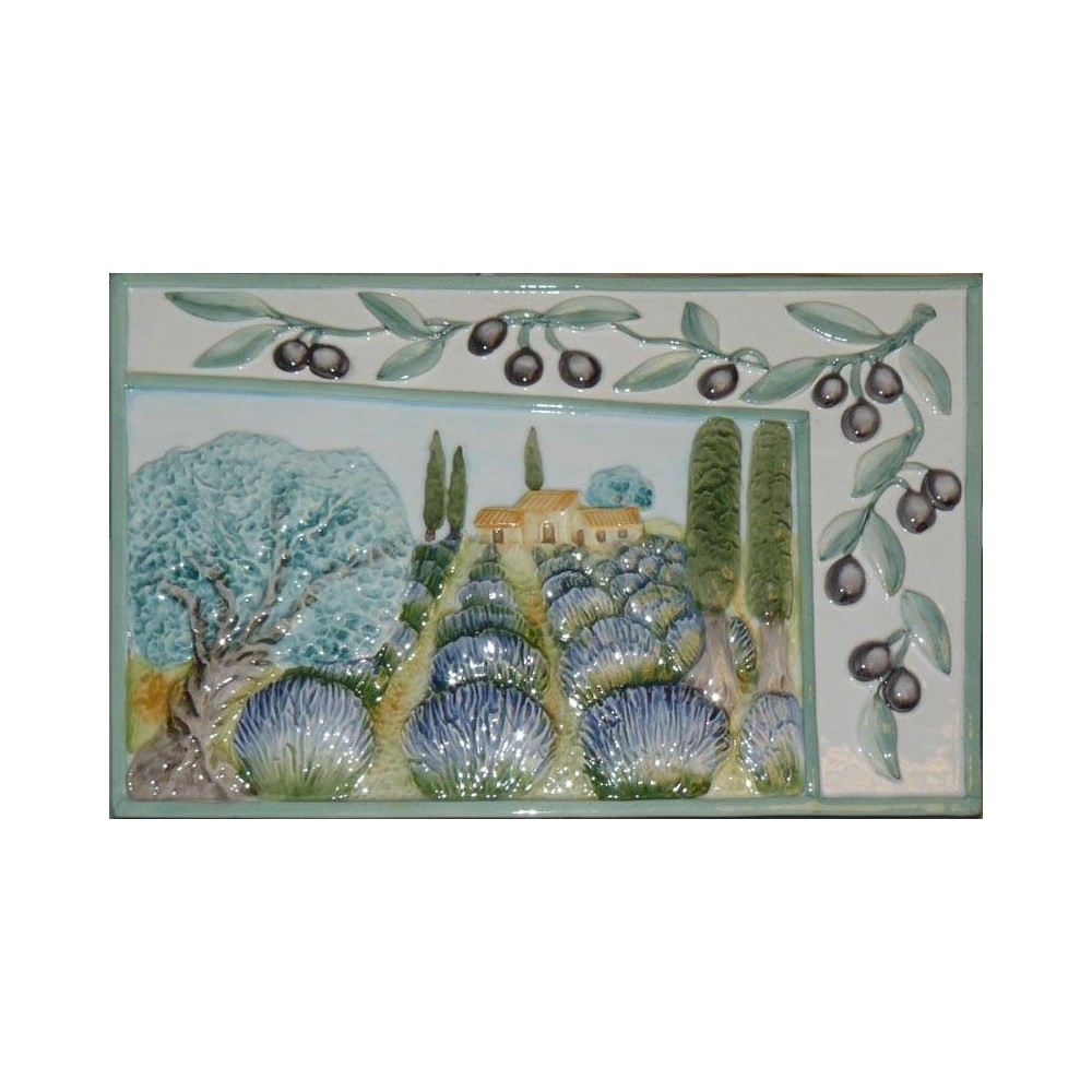 Décor carrelage Aix vert 20x30 Prime Ceramiche - La pièce 