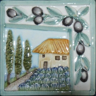 Décor carrelage Aix vert maison 10x10 Prime Ceramiche - La pièce 