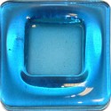 Brique de verre bleu turquoise 19.5x19.5 Ep. 3 cm - La pièce