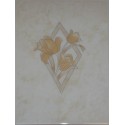 Décor beige fleurs Hawai 20x25 Ceramica Ribesalbes - La pièce
