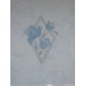 Décor bleu fleurs Hawai 20x25 Ceramica Ribesalbes - La pièce