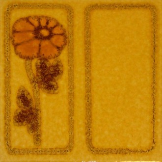Décor carrelage Florch fleurs jaune 20x20 - Paquet 1 m² 