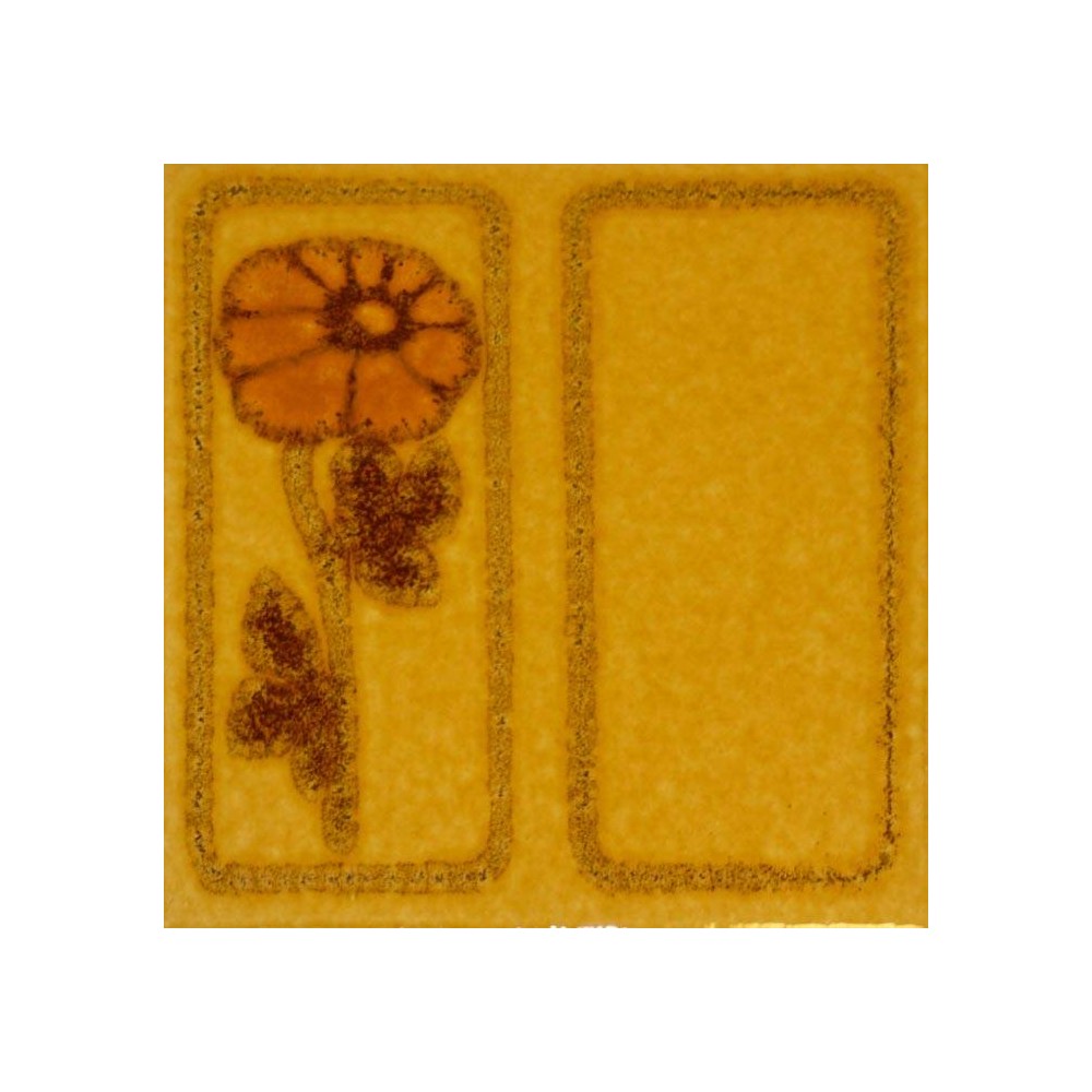 Décor carrelage Florch fleurs jaune 20x20 - Paquet 1 m² 