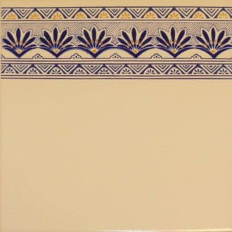 Faïence Talavera blanc Décor fleurs bleu 20x20 Grespania - Lot 1,40 m2 