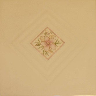 Faïence blanc 20X20 Décor fleurs - Paquet 1,20 m2 