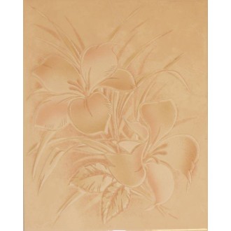 Décor Delfo fleurs beige rose 20x25 Grespania - La pièce 