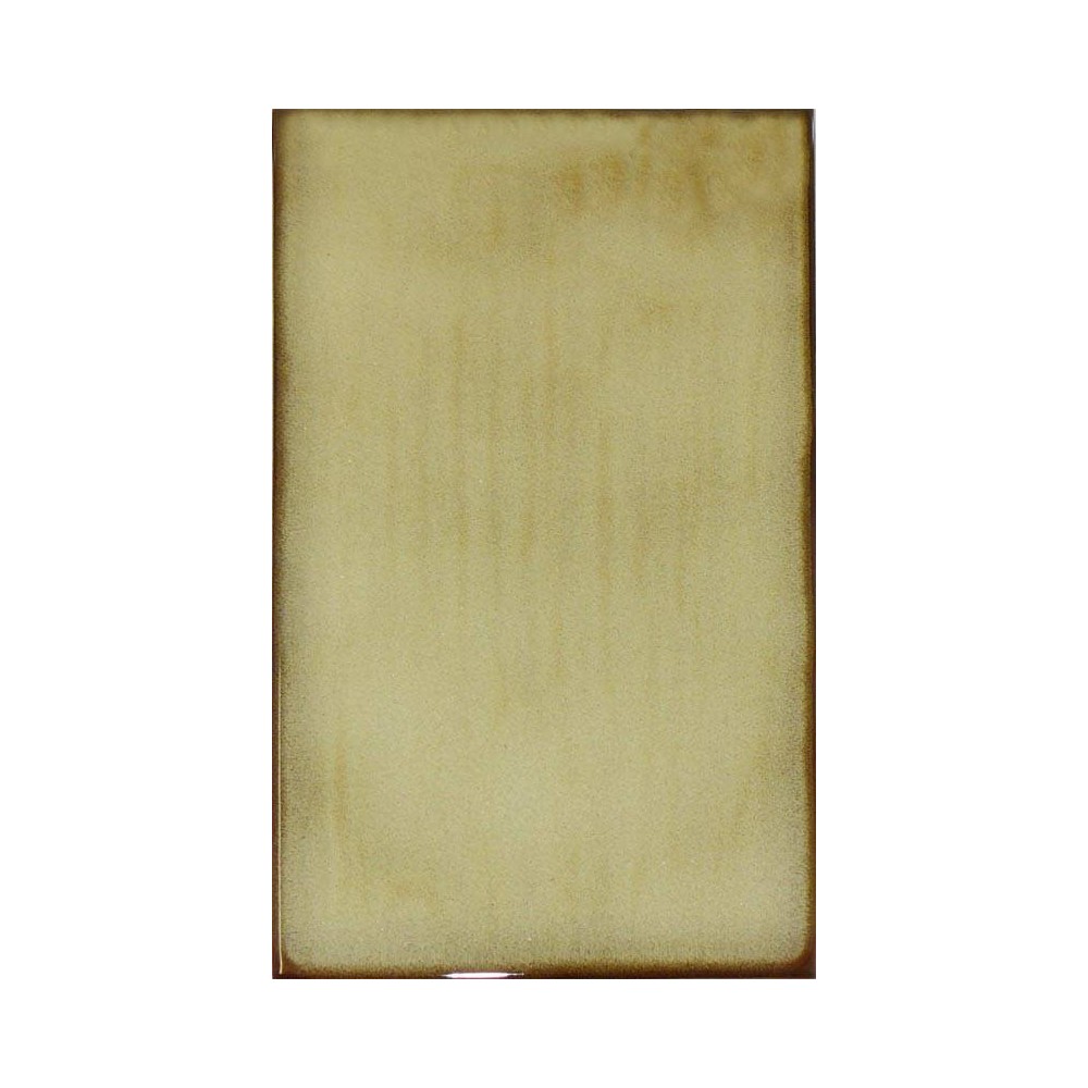 Faïence beige bords marron 10X20 Emola gres - Paquet 1 m2