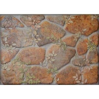 Carrelage imitation pierre cuivre 33,3x50 - Paquet 1 m²