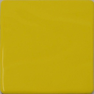 Carrelage mural jaune bosselé 10,5x10,5 - La piece