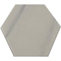 Carrelage hexagonal blanc gris 13.2x15.2 Tomette - La piece