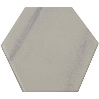 Carrelage hexagonal blanc gris 13,2x15,2 Tomette - La piece