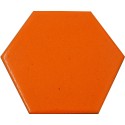 Carrelage hexagonal orange 13.2x15.2 Tomette - Lot 6 pièces