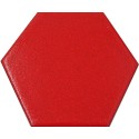 Carrelage hexagonal rouge 13.2x15.2 Tomette - La piece