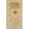 Faïence beige fleur rose 10,8X21,6 Valverde - Paquet 1,63 m2