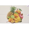Décor carrelage fruits exotiques blanc 40x60 - La pièce