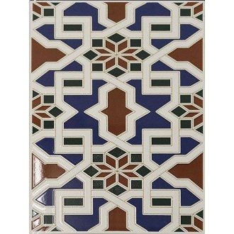 Carrelage marocain bleu 20x30 - Paquet 1,50 m2