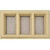 Grille de ventilation rectangulaire 215x130 Nicoll claustra PVC sable clau3 – La pièce
