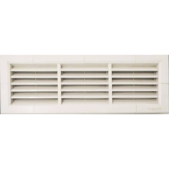 Grille de ventilation rectangulaire 340x140 La Ventilazione PVC – La pièce