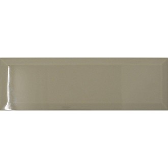 Carrelage gris brillant Métro biseauté 10x30 cm Ceramica Ribesalbes – Lot 30 pièces