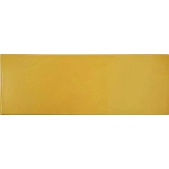 Carrelage mural jaune moutarde 30,5x10 Decocer Arco - La pièce