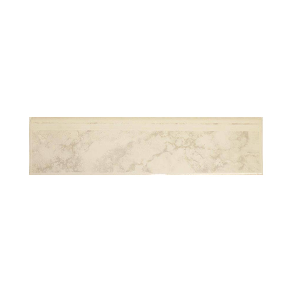 Plinthe blanc gris brillant grès émaillé 8x31,5 Oset - La pièce