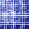 Emaux de verre bleu foncé 33,5x33,5 cm Togama Niebla fuerte - Paquet 2 m²