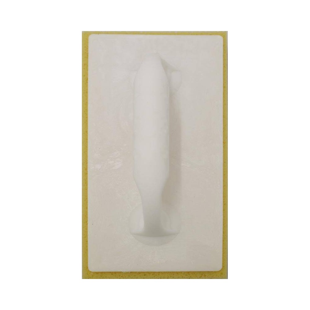 Taloche éponge 28X14 cm en plastique blanc