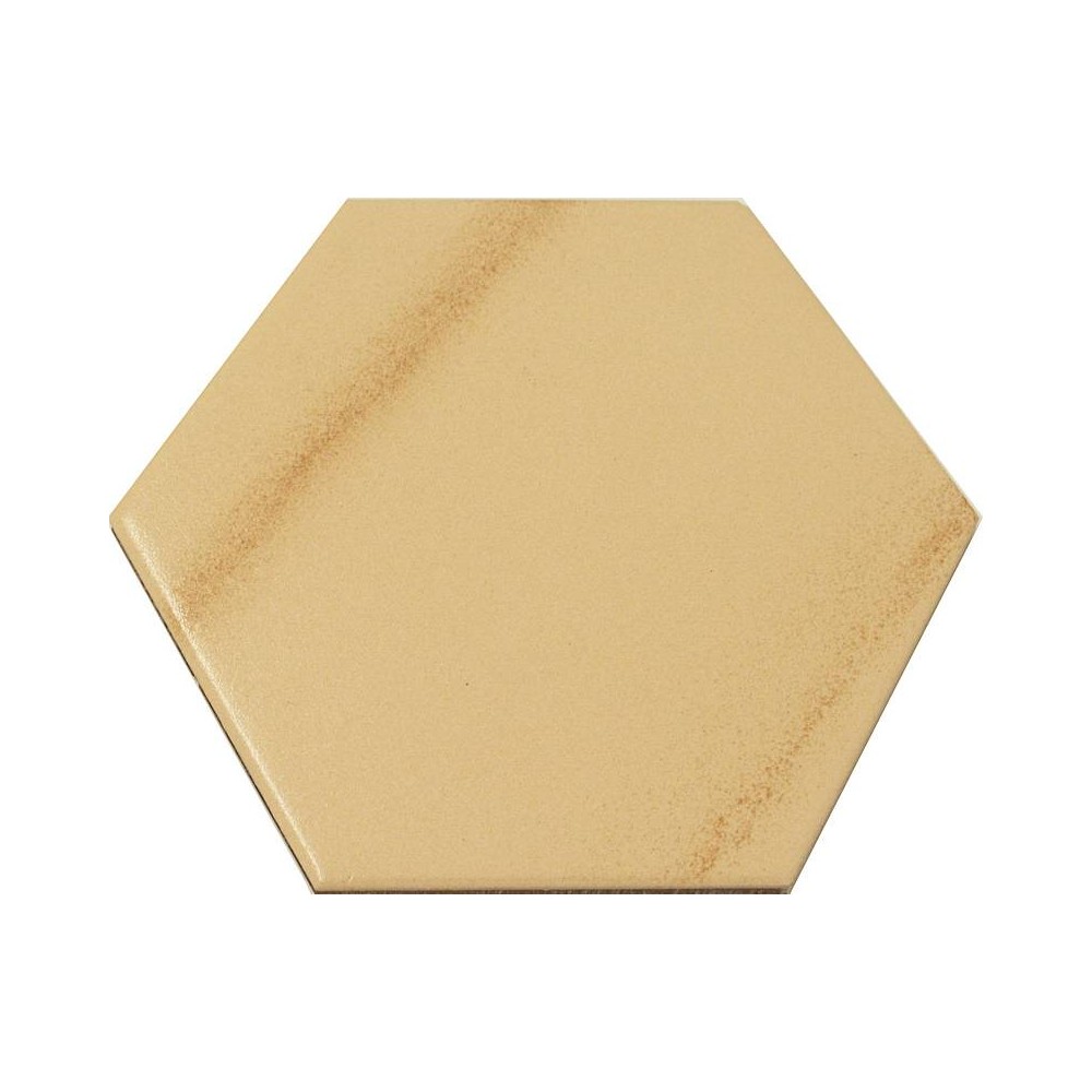Carrelage hexagonal beige marbré 13,2x15,2 Tomette - La pièce