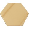 Carrelage hexagonal beige marbré 13,2x15,2 Tomette - La pièce
