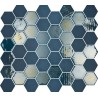 Mosaique hexagonale bleu tomette 32x27 cm Togama Sixties – Paquet 1 m²