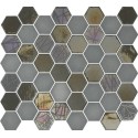 Mosaique hexagonale gris tomette 32x27 cm Togama Sixties – Paquet 1 m2