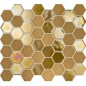 Mosaique hexagonale jaune moutarde doré 32x27 cm Togama Sixties – Paquet 1 m2