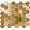 Mosaique hexagonale jaune moutarde doré 32x27 cm Togama Sixties – Paquet 1 m²