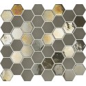 Mosaique hexagonale gris taupe tomette 32x27 cm Togama Sixties – Paquet 1 m2