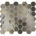 Mosaique hexagonale gris taupe nacré tomette 32x27 cm Togama Sixties – Paquet 1 m2