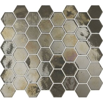 Mosaique hexagonale gris taupe nacré tomette 32x27 cm Togama Sixties – Paquet 1 m²