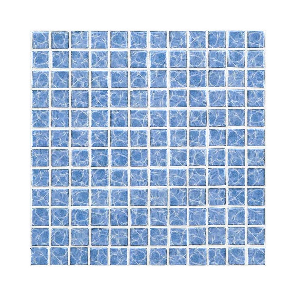 Mosaique piscine bleu azur vagues 31.6x31.6 cm Mosavit - Paquet 1m²