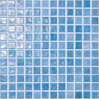 Mosaique piscine bleu nacré 31.6x31.6 cm Mosavit Iridis - Paquet 1 m²
