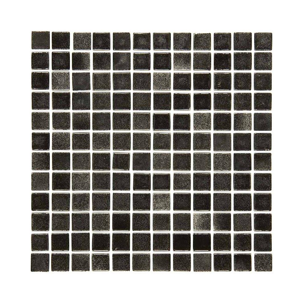 Mosaique piscine noir 31.6x31.6 cm Mosavit - Paquet 2m²