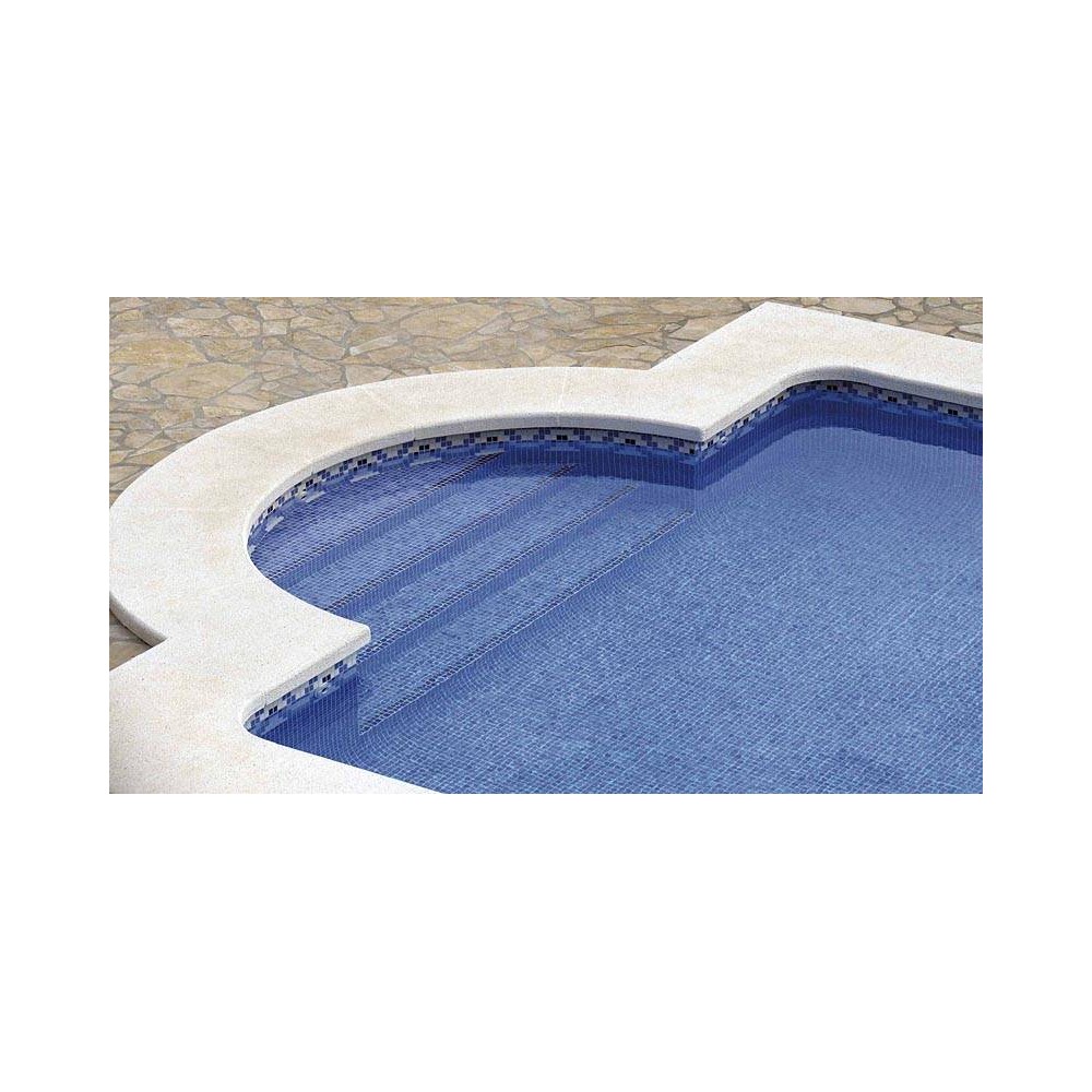 Mosaique piscine bleu méditerranée 31.6x31.6 cm Mosavit - Paquet 2 m²