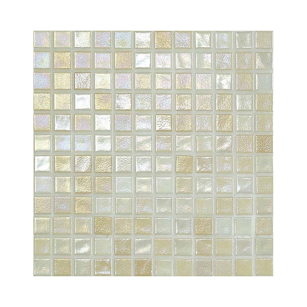Mosaique beige nacré 31.6x31.6 cm Mosavit Iridis - Paquet 1 m²