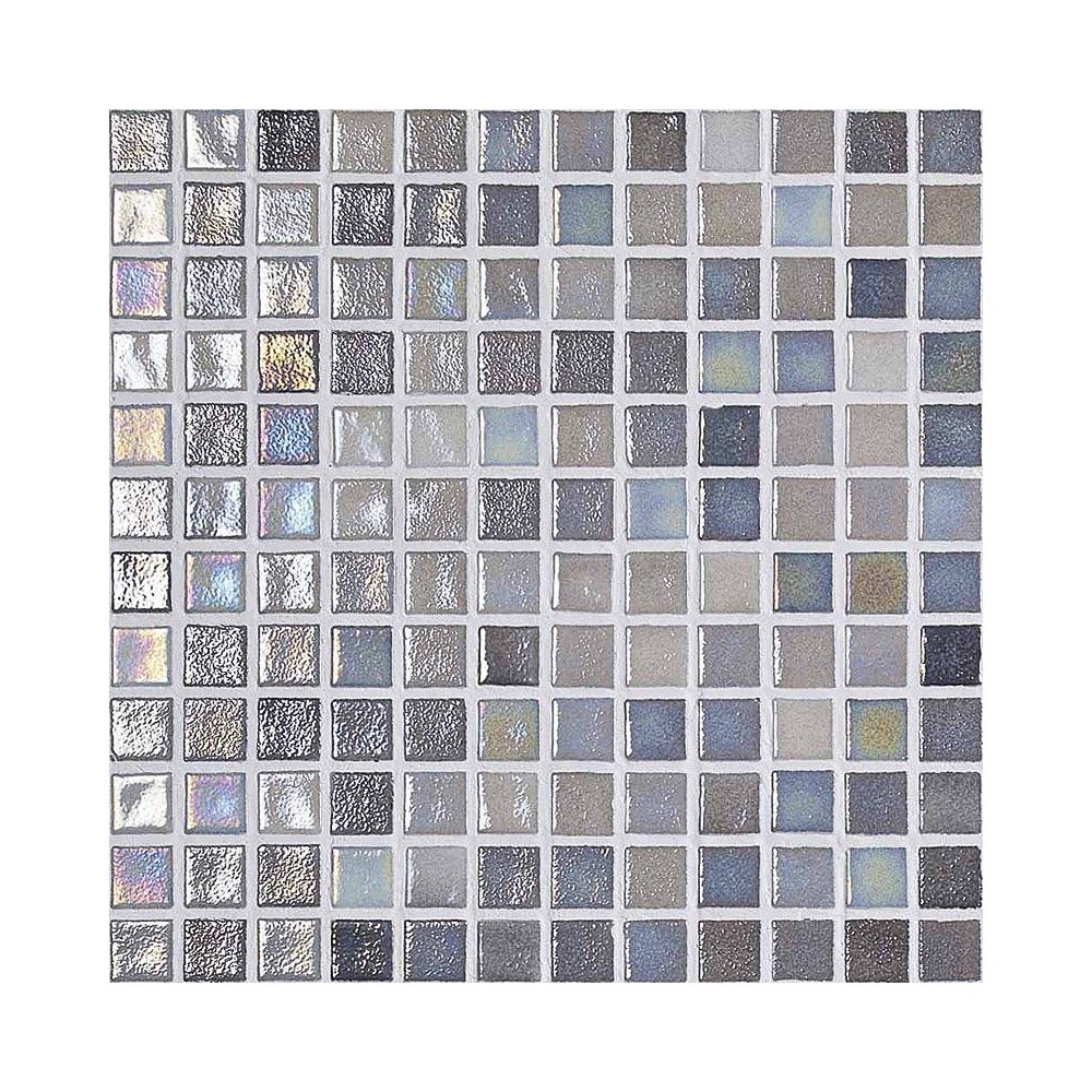 Mosaique gris nacré 31.6x31.6 cm Mosavit Iridis - Paquet 1 m²